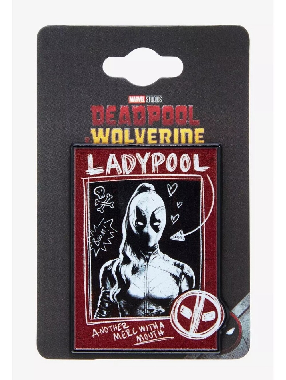 Marvel Deadpool and Wolverine Ladypool Poster Enamel Pin